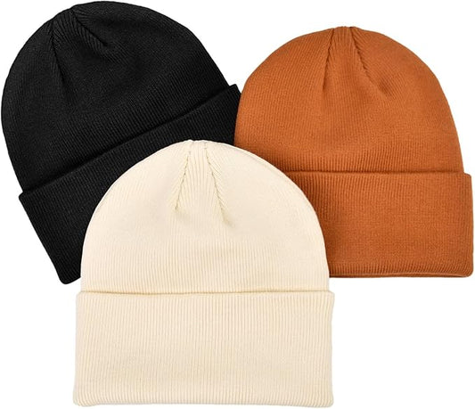 Rosoz Toddler Beanie Boys Girls Baby Knit Warm Beanies Kids Children Winter hat Caps