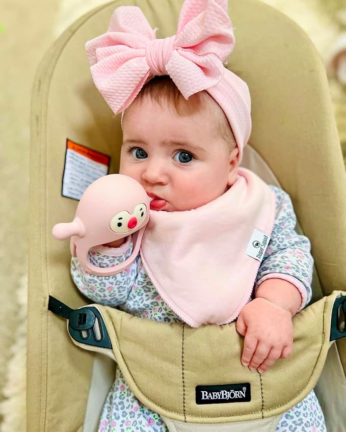 DiaperSquad's Baby Bibs for Drooling and Teething, Bibs for Boys, Baby Girl - Solid Cotton Baby Drool Bibs