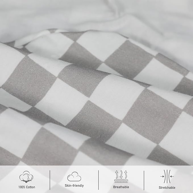 Baby Swaddle Sacks, 3-Pack Newborn Organic Cotton Swaddle Wrap, Adjustable Swaddling Blankets, Nursery Swaddling Essentials for Newborn 0-3 Months, Infant Shower Items Gift (Animals & Square)