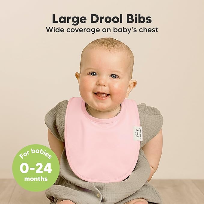 8-Pack Organic Baby Bibs for Boys, Girls - Soft Cotton Drooling and Teething Bibs for Baby Girl & Boy, Extra Absorbent, Easy To Clean & Put On for Toddler, Newborn, Infant 0-24 Months (Embrace)