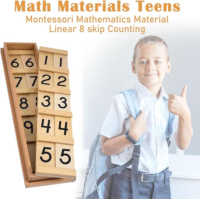 Montessori Math Materials Teens & Tens Boards Preschool Toddler Toys Seguin Boards Home Edition