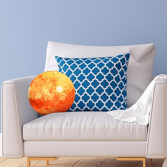 Ultra-ealistic 3D Planet,Moon,Earth,The Sun,Pillow Plush Toys,for Kids Teens Adults, for Teachers and Parents, Educational Toy Learning, 10.6 in (The Sun)