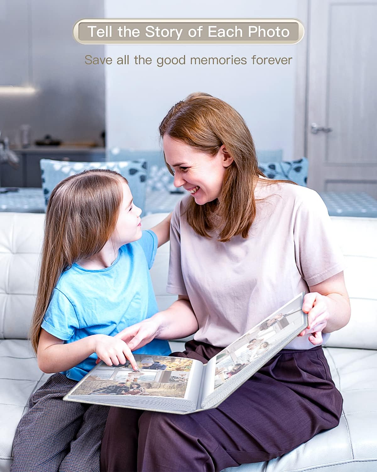 popotop Photo Album 4x6-420 Photos Photo Books with 420 Horizontall Pockets,Linen Cover Albums for Family Wedding Anniversary Baby Vacation Pictures