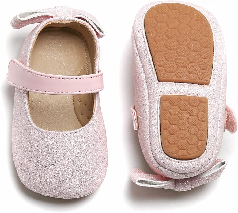Soft Sole Baby Shoes - Infant Baby Walking Shoes Moccasins Rubber Sole Crib Shoes