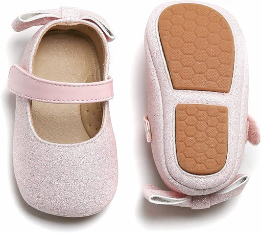 Soft Sole Baby Shoes - Infant Baby Walking Shoes Moccasins Rubber Sole Crib Shoes