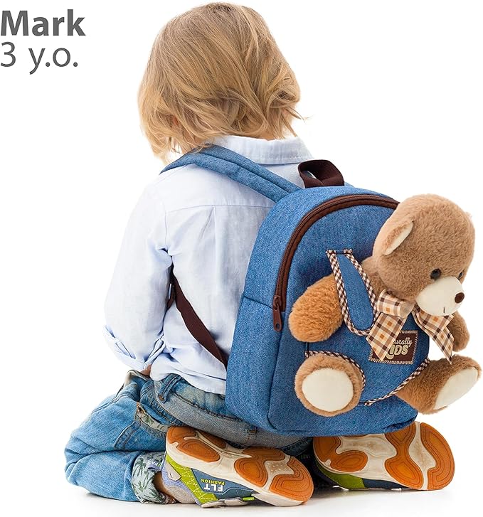 Teddy Bear Backpack, Toddler Valentines Day Gifts, Toys for Kids 3-5, Teddy Bear Stuffed Animal 2 3 4 5 Year Old Girl Boy