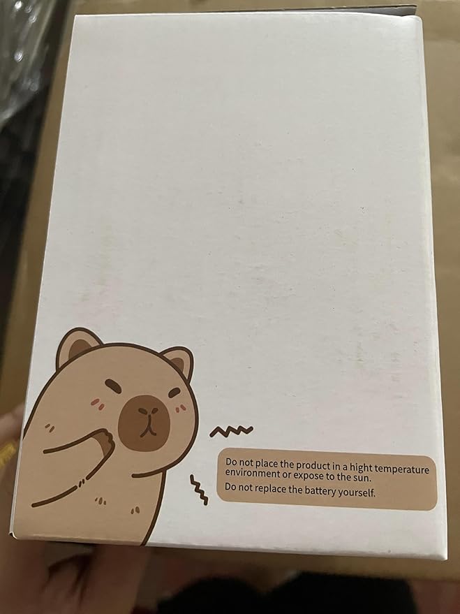 Capybara Night Light, Mothers Day Gifts, Cute Squishy Nursery Animal Silicone Night Lamp with Rechargeable & Timer & Dimmer, Capybaras Gifts for Mother, Father, Women, Girls, Boys