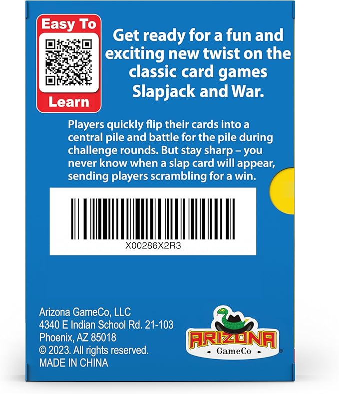 Arizona GameCo Smack it!, a Family Card Game for Kids – Fun and Easy to Learn – Perfect Stocking Stuffer for Kids or Gift Idea – Boy or Girl Ages 6-12