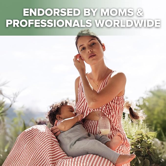 haakaa Manual Breast Pump & Silicone Cap Combo for Nursing Mom (Gray, 4oz. with Base)