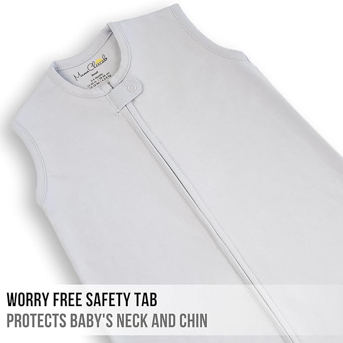 Mama Cheetah Baby Sleep Sack 0.5 TOG, Organic Cotton Baby Wearable Blanket with Two-Way Zipper, Swaddle Transition Baby Sleeping Bag for Newborn Infant Toddler Boy Girl, 0-3 Month