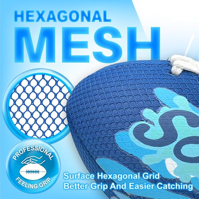 SOAK 9-Inch Water Football – Waterproof Foam Ball for Pool, Beach & Lake Games, Kids Ages 8-12 Adults, Outdoor Family Toy