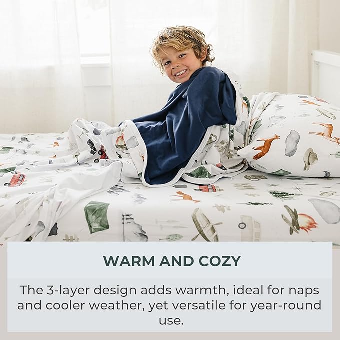 Pobi Baby Premium Baby Blanket, Soft Stretchy Quilt for Babies, Toddlers, Kids (Explore)