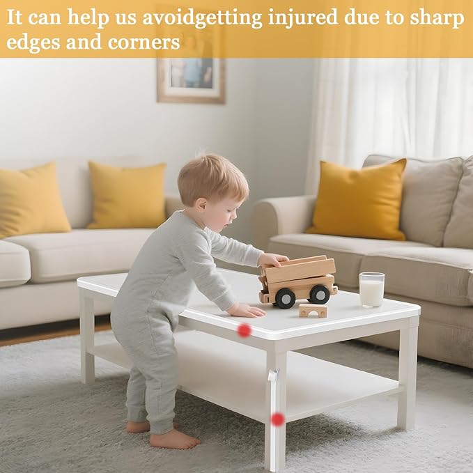 Wall Corner Protector Self-Adhesive Flexible – Durable Rubber, Furniture Edge Guard, Easy to Install, White, Prevents Wall Damage, Ideal for Home or Office Use