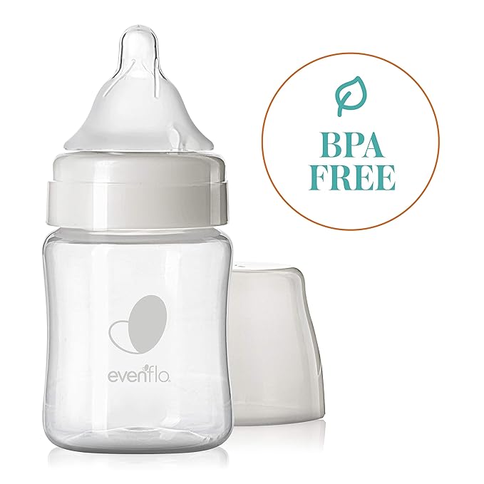 Evenflo Feeding Premium Proflo Venting Balance Plus Wide Neck Baby, Newborn and Infant Bottles - Developed by Pediatric Feeding Specialists - 5 Ounce (Pack of 6)