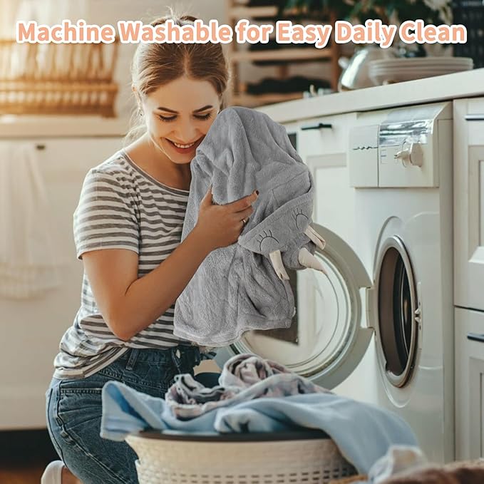 Toddler Bath Towel Hooded Kids Towels Baby Bath Towels for Boy Girl 0-5 Year, 2-Pack Thick Absorbent Toddler Towels with Hood Kids Bath Towel, Large 50''x32'' Baby Hooded Towel for Kids