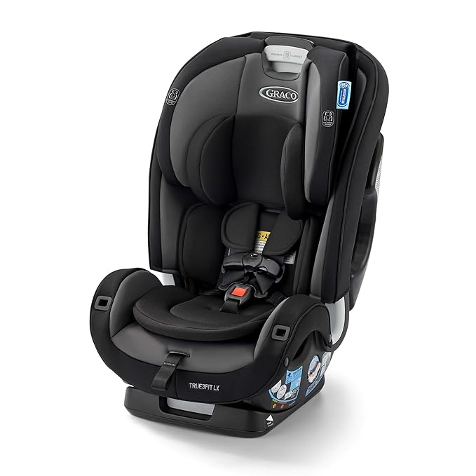 Graco True3Fit LX 3-in-1 Slimfit Car Seat, Rear Facing, Forward Facing to Highback Booster Car Seat, ft. Anti-Rebound Bar - Gotham