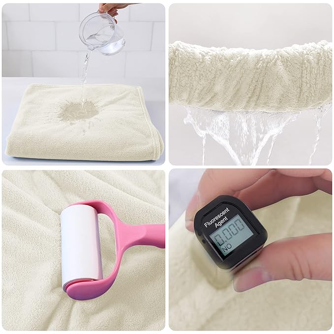 ROMASA Baby Bath Towel Ultra Soft Hooded Towel Highly Absorbent Bathrobe Blanket Toddlers Shower Gifts for Boys Girls-27.5" x 55" (White)