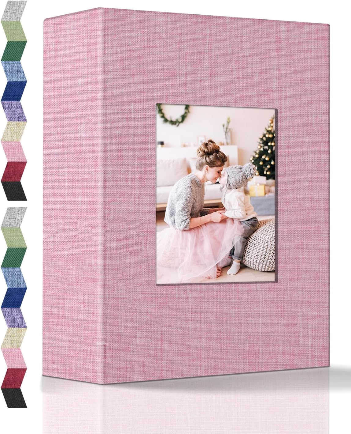 popotop Photo Album 4x6-100 Photos Photo Books with 100 Vertical Pockets,Linen Cover Albums for Family Wedding Anniversary Baby Vacation Pictures