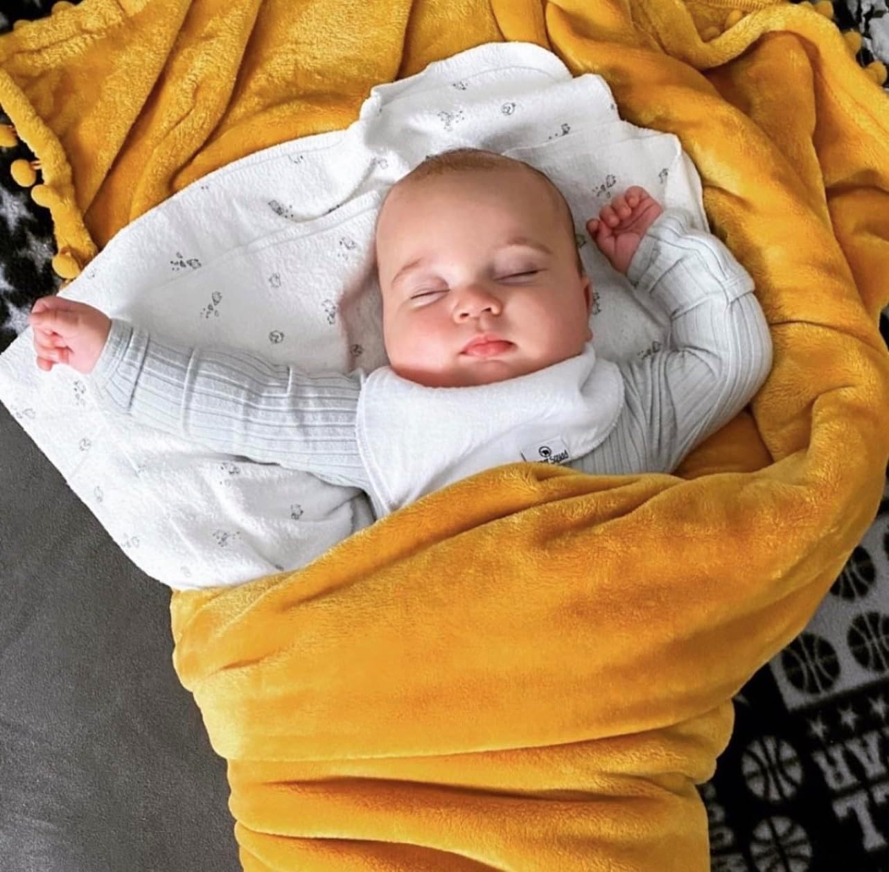 DiaperSquad's Baby Bibs for Drooling and Teething, Bibs for Boys, Baby Girl - Solid Cotton Baby Drool Bibs