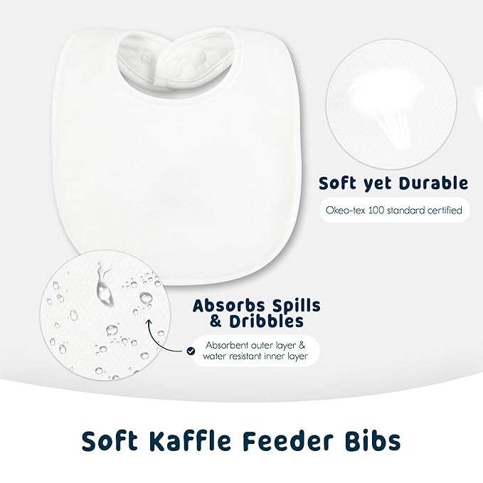 Tiny Twinkle 8 Pack Baby Bibs for Drooling and Teething – Waterproof & Absorbent Bibs for Baby Girl & Boy, Machine Washable Infant Bib Set for Newborns and Toddlers (Boy Pastel 8-Pack)