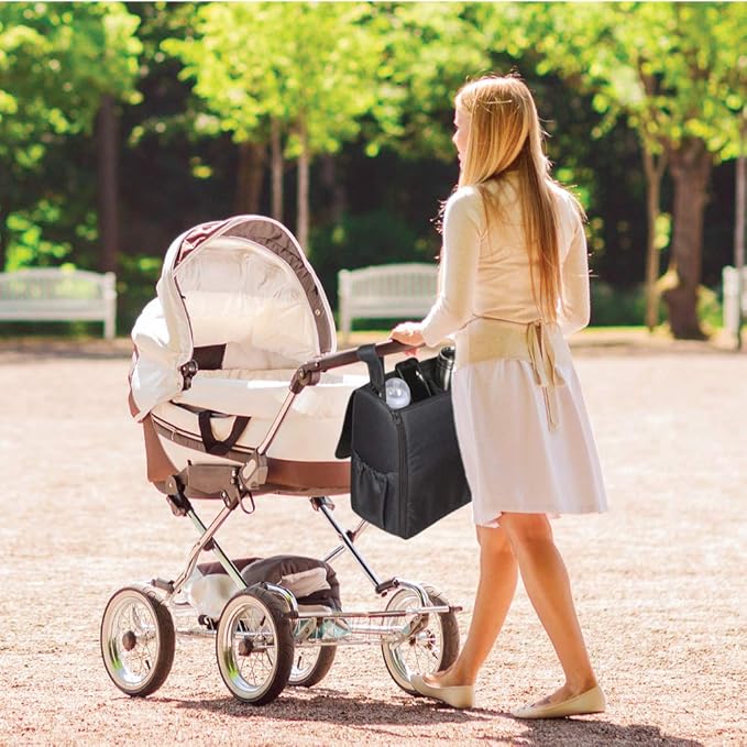 Lulyboo Convertible Diaper Bag Backpack with Changing Station & Removable Caddy - Reinforced Stitching, Insulated Bottle Pockets, Stroller Attachments, Angled Cell Phone Storage, Stylish & Durable