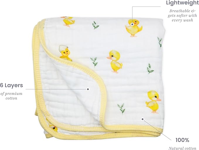 Soft Cotton Baby Blanket, Breathable Lightweight Baby Blanket for Infants Newborn Boys and Girls - Nursery, Crib, Stroller Blanket (Playful)