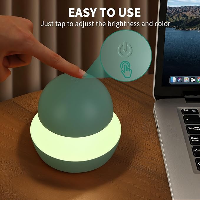 Nursery Night Light for Kids,Recharge Night Light for Kids,1 Pack,4000K,Green