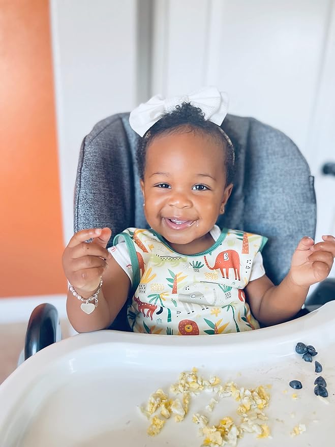 BapronBaby Animal Prints Bapron - No Neck Tie Safer Bib - Baby & Toddler - Soft Waterproof - PVC, BPA & Phthalate Free - 6m+