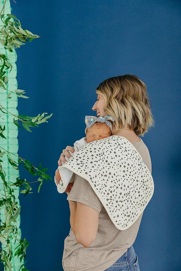 Copper Pearl Premium Baby Burp Cloths - 3-Pack Large Cotton Burp Cloths, Extra Soft Spit Up Rags with 3 Absorbent Layers, Perfect for Baby Boy Gifts (21" x 10" Size, Bengal Set)