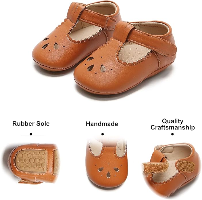 Soft Sole Baby Shoes - Infant Baby Walking Shoes Moccasins Rubber Sole Crib Shoes