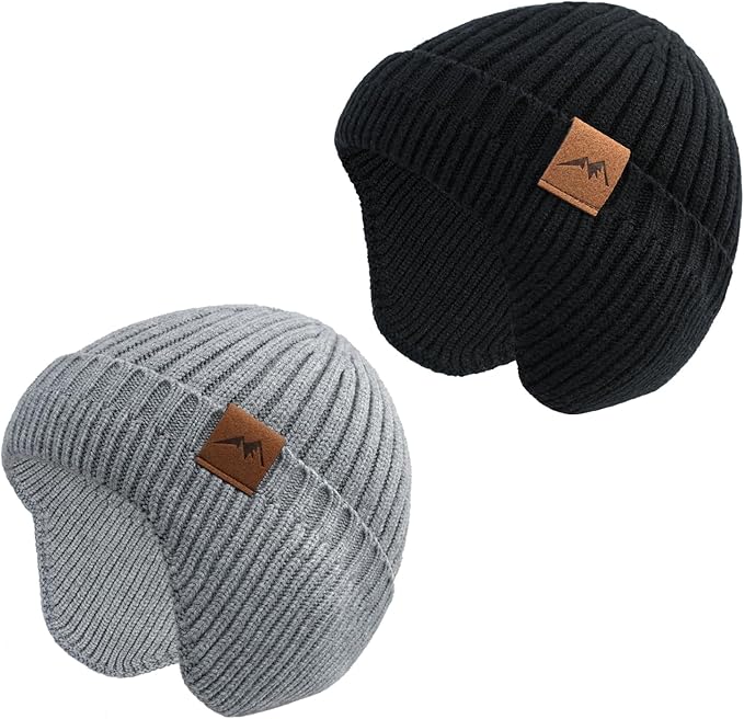 POXIMI Baby Boy Winter Hat Toddler Warm Beanie Girl Knit Hats with Earflap Kid Cute Earmuffs