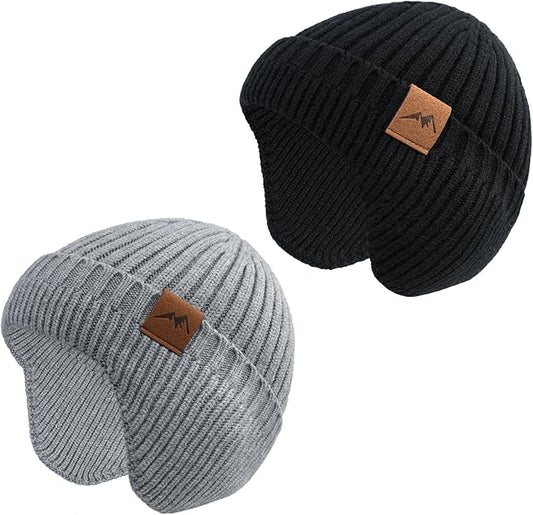 POXIMI Baby Boy Winter Hat Toddler Warm Beanie Girl Knit Hats with Earflap Kid Cute Earmuffs