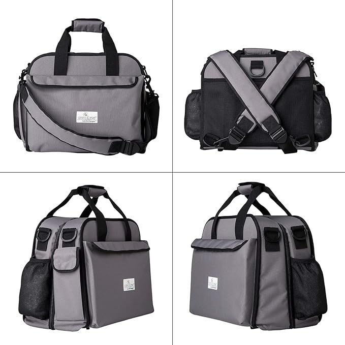 Anna & Eve Diaper Bag with Changing Station, Baby Bag, Diaper Backpack for Baby Girl and Boy, Large Diaper Tote Bag - Portable Diaper Changing Pad