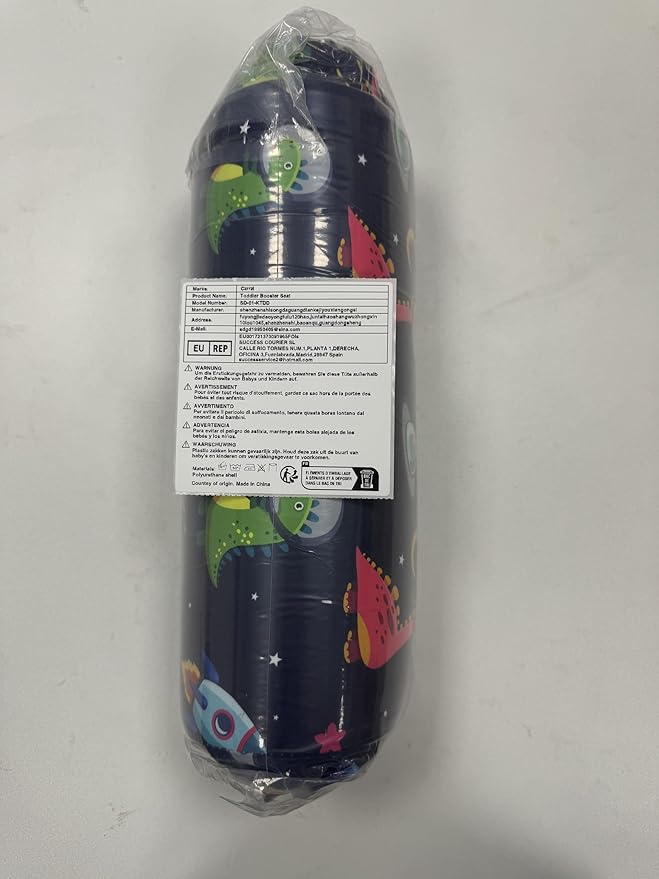 Toddler Booster Seat for Dining Table 45D Cartoon Stronger Support Booster Seat for Dining Table Washable 2 Safer Straps Non-Slip Bottom Portable Booster Chair for Toddlers Kid Baby Eating Travel Home