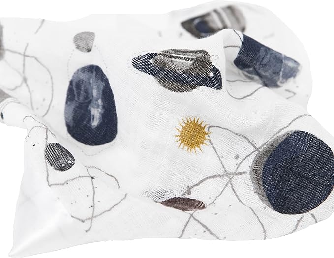 Little Unicorn Security Blankets 3 Pack | 100% Cotton Muslin with Satin Border| Super Soft and Breathable | Baby, Infant, Toddler | Lovey for Boys and Girls | Planetary