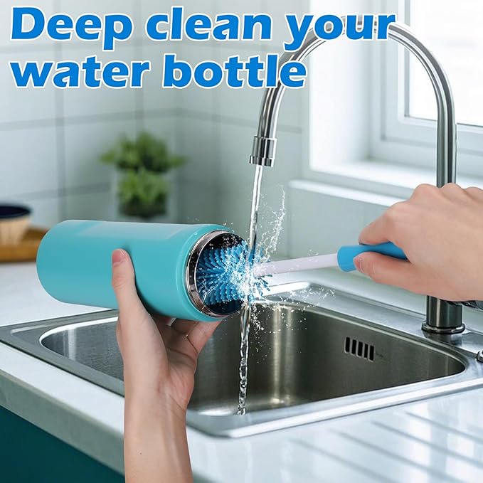 Palksky Water Bottle Cleaning Kit, Brush and Straw Cleaner for Owala, 5 PCS