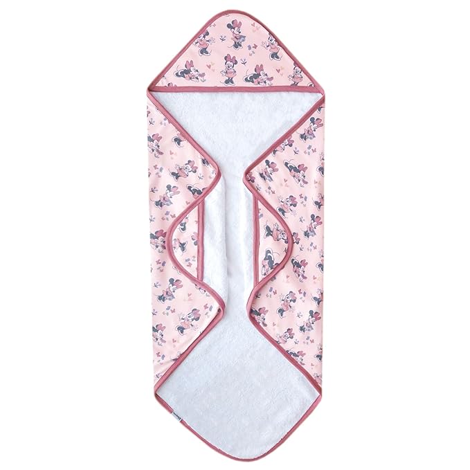 Premium Knit Hooded Bath Towel "Minnie Mouse" by Copper Pearl