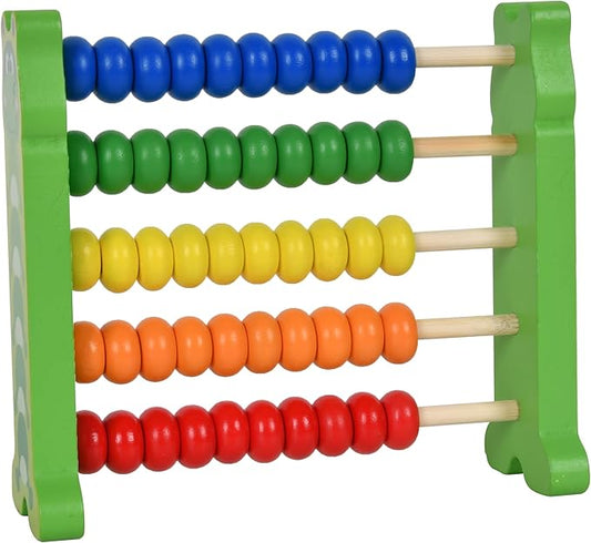 WNWLwooden Abacus Frame Learning Tool Growth Toy Beads Educational Counting Toy Abacus Math Thinking Abacus Counting Toy,for Preschool Learning, Learning Mathematics Abacus (Green Abacus)
