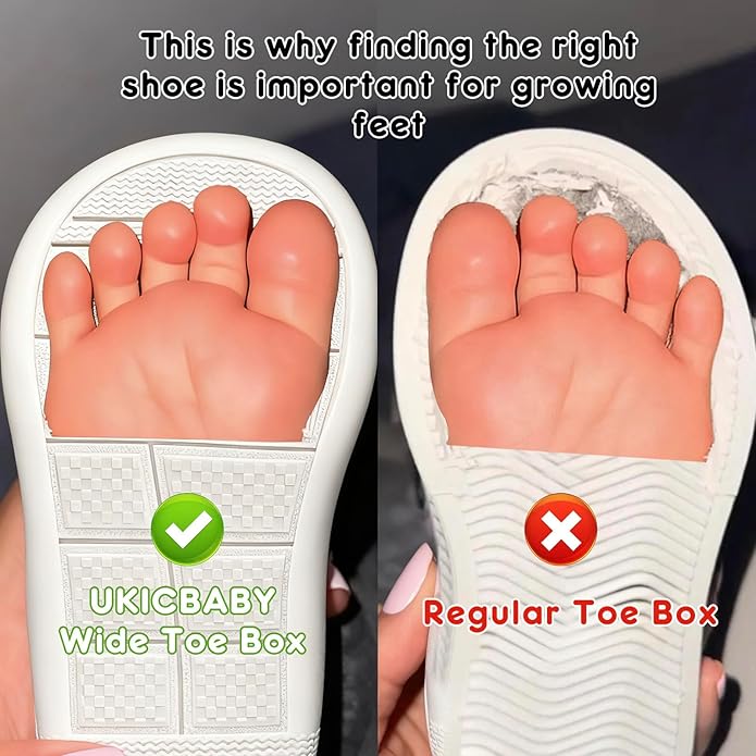 Wide Baby Shoes Boys Girls Zero Drop Barefoot Infant First Walkers Lightweight Soft Nonslip High Top Toddler Sneakers for 6-24 Months