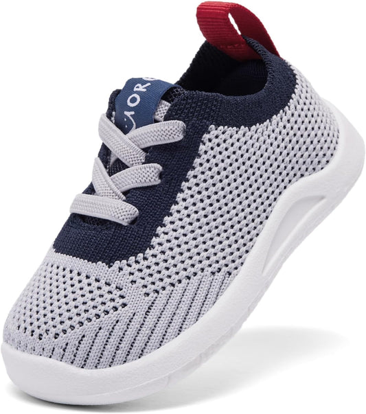 MORENDL Toddler Shoes Baby Walking Sock Shoes Infant Sneakers 0-4 Years Boy Girl Barefoot Tennis Shoe Non-Slip Brethable