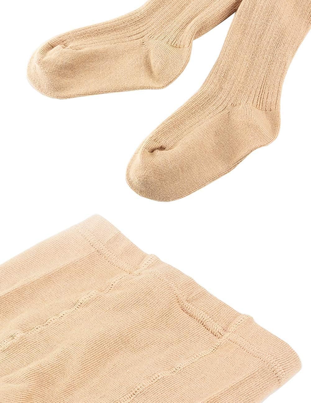 CHUNG Toddler Little Girls Cotton Tights Footed Thick Winter Cable Knit Legging Pantyhose Stocking