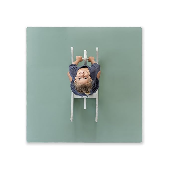 Toddlekind Solid Color Foam Play Mat 4x4 Baby Playmat. Stylish, Non-Toxic, Odorless, Plain Design Puzzle Play Mat 0m+ Sage Moss (Green)