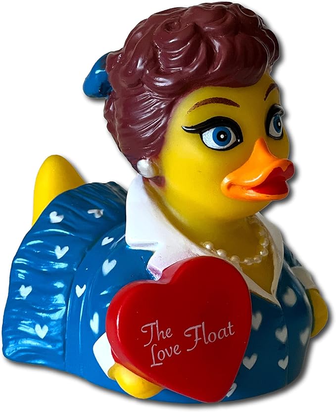 CelebriDucks - The Love Float - Floating Rubber Ducks - Collectible Bath Toy Gift for Kids & Adults of All Ages