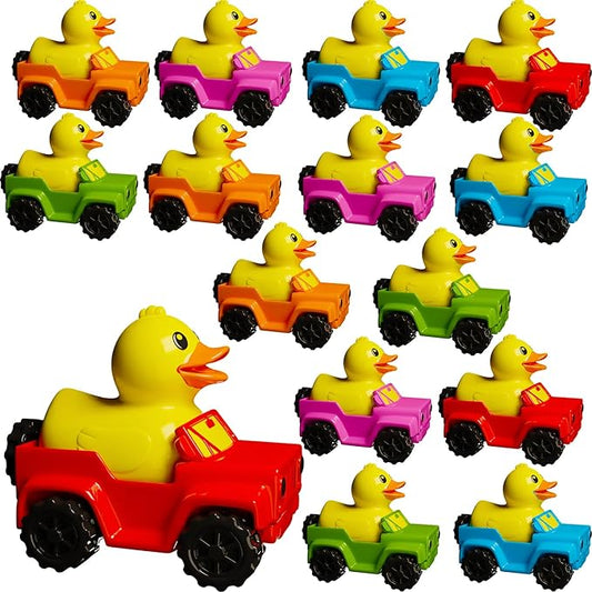 15 Jeep Ducks Rubber Ducks. 5 Classic Colors - 2.8 Inch - Bath Ducks The Shape of a Vehicle, Great for Jeep Ducking - Pelto Rubber Ducks in a Jeep