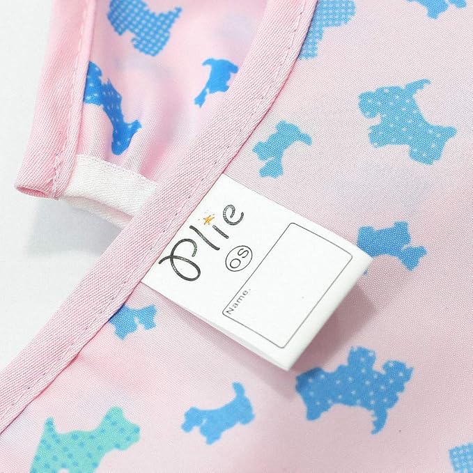 Long Sleeve Waterproof Bib for Toddlers – Feeding Smock for Baby Mealtime, Self-Feeding, Painting & Messy Play, BPA-Free