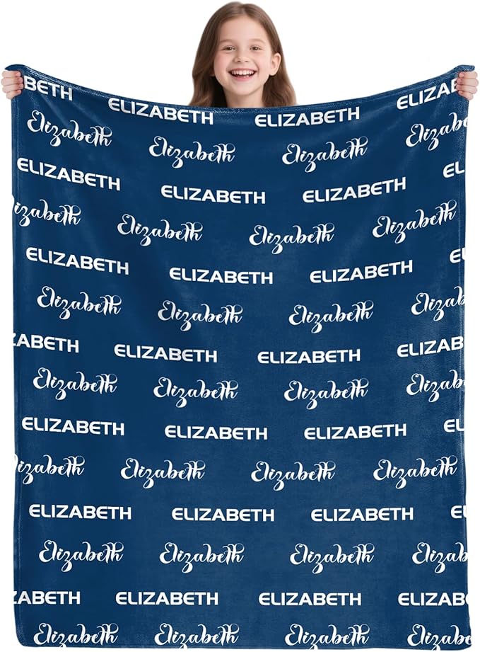 Ships Next Day,Personalized Blanket Gifts for Boys Girls,Custom Blanket with Name,Flannel Throw Blankets,Customized Gifts for Baby Adult