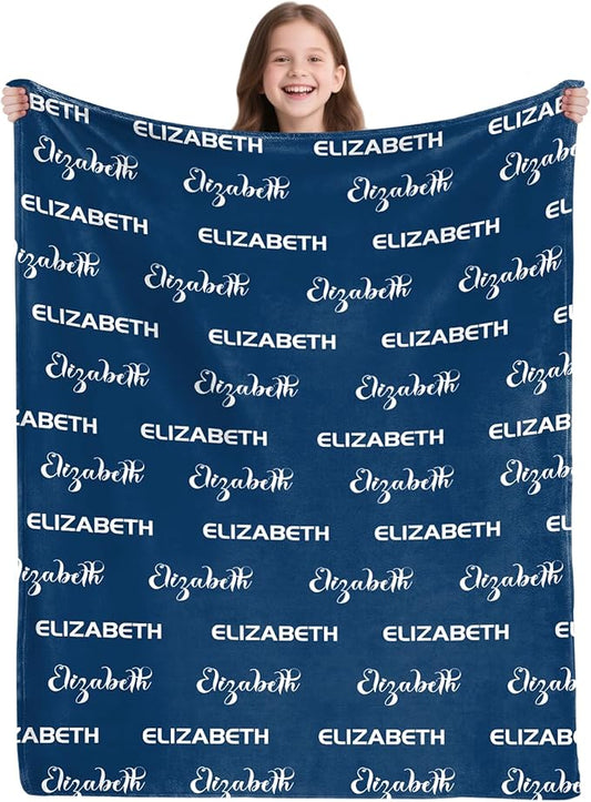 Ships Next Day,Personalized Blanket Gifts for Boys Girls,Custom Blanket with Name,Flannel Throw Blankets,Customized Gifts for Baby Adult