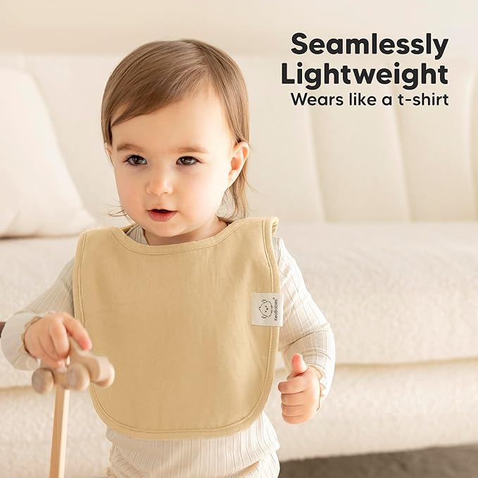 8-Pack Baby Bibs for Boys, Girls - Pullover Bibs for Drooling Teething Baby Girl & Boy Toddler, Newborn, Soft & Absorbent, Cute Colors, Large Torso Coverage Keep Infant Clean & Dry(Terracotta)