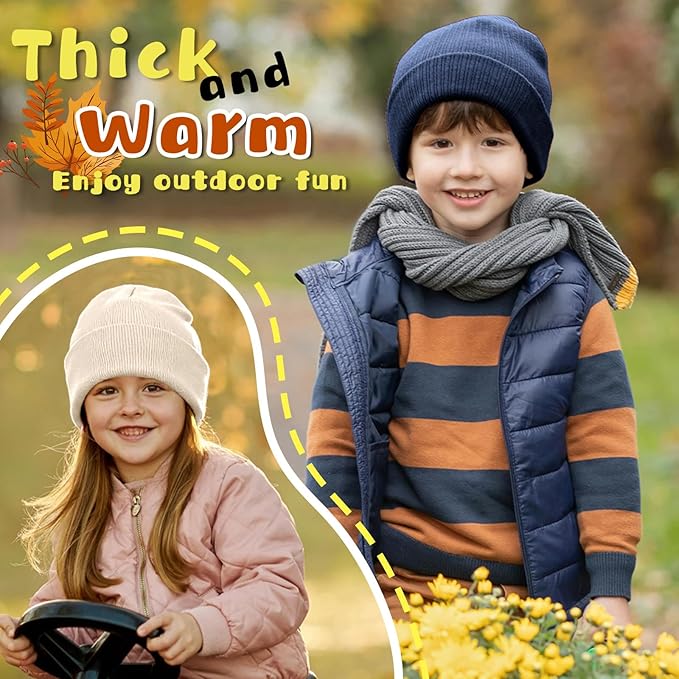 ZOORON Toddler Beanie Baby Boys Girls Beanies Kids Winter Hats Children Knit Warm Caps Soft Ski Hat