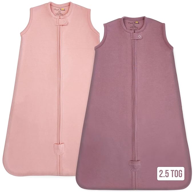 Mama Cheetah Baby Sleep Sack 2.5 TOG, Organic Cotton Baby Wearable Blanket with Two-Way Zipper, Swaddle Transition Baby Sleeping Bag for Newborn Infant Toddler Boy Girl, 24-48 Months